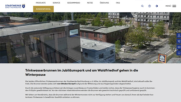Screenshot-Vorschau: Stadtwerke Bad Homburg