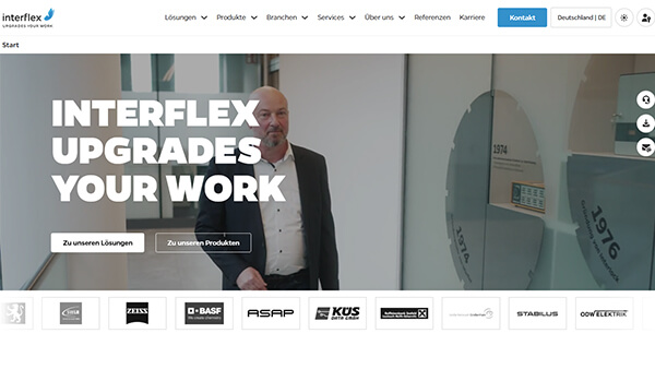 Screenshot-Vorschau: Interflex GmbH Karriere