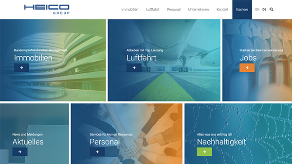Screenshot-Vorschau: HEICO Group Karriere
