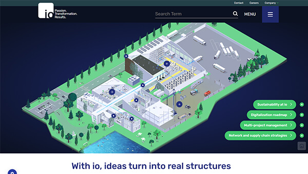 Screenshot-Vorschau: io-consultants Karriere