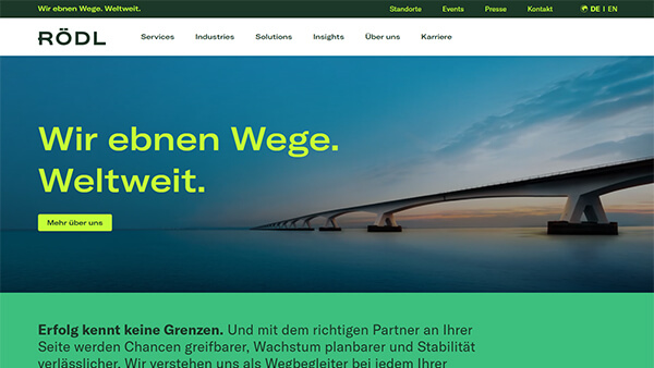 Screenshot-Vorschau: Rödl & Partner Karriere