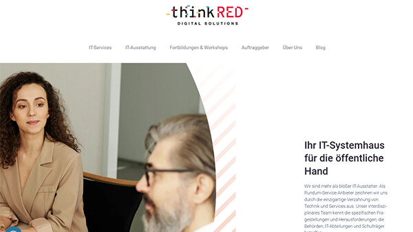 Screenshot-Vorschau: thinkRED Karriere