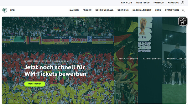 Screenshot-Vorschau: DFB