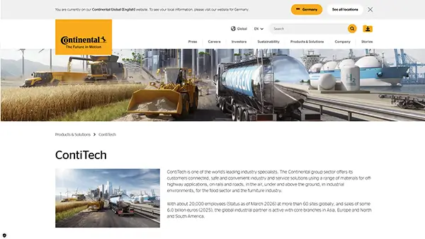 Screenshot-Vorschau: ContiTech